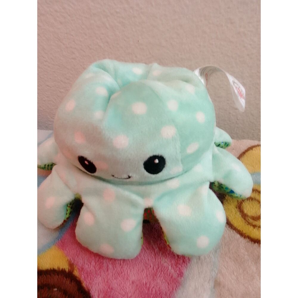 "RCS", Happy/Mad Octopus Reversible Stuffed Toy (Selling As Is)